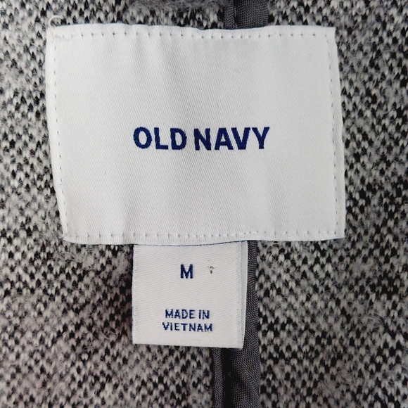 Old Navy Grey Tweed Collared Overcoat Z60 - Picture 5 of 7